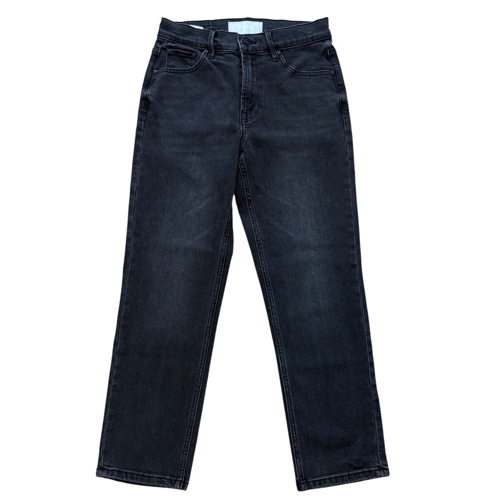 Mother Superior Insider Crop Step Fray Jeans Not Rough Enough Black Size 27